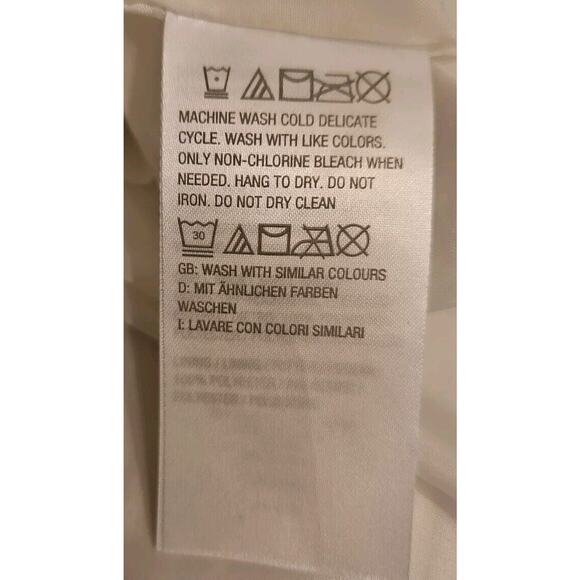 Dennis Basso Womens 20W Faux Leather Moto Jacket White Textured Full Zip - Picture 10 of 10